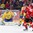 MOSCOW, RUSSIA - MAY 15: Sweden's Jacob Markstrom #25 deflects the puck to the corner while Robert Rosen #87 and Anton Lindholm #54 battle with Switzerland's Reto Schappi #19 and Denis Hollenstein #70 during preliminary round action at the 2016 IIHF Ice Hockey World Championship. (Photo by Andre Ringuette/HHOF-IIHF Images)

